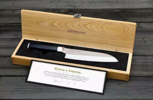 Kamikoto 7in. Santoku Chef Knife Handcrafted Honshu Steel Blade - Fresh Stock Dated January 2026