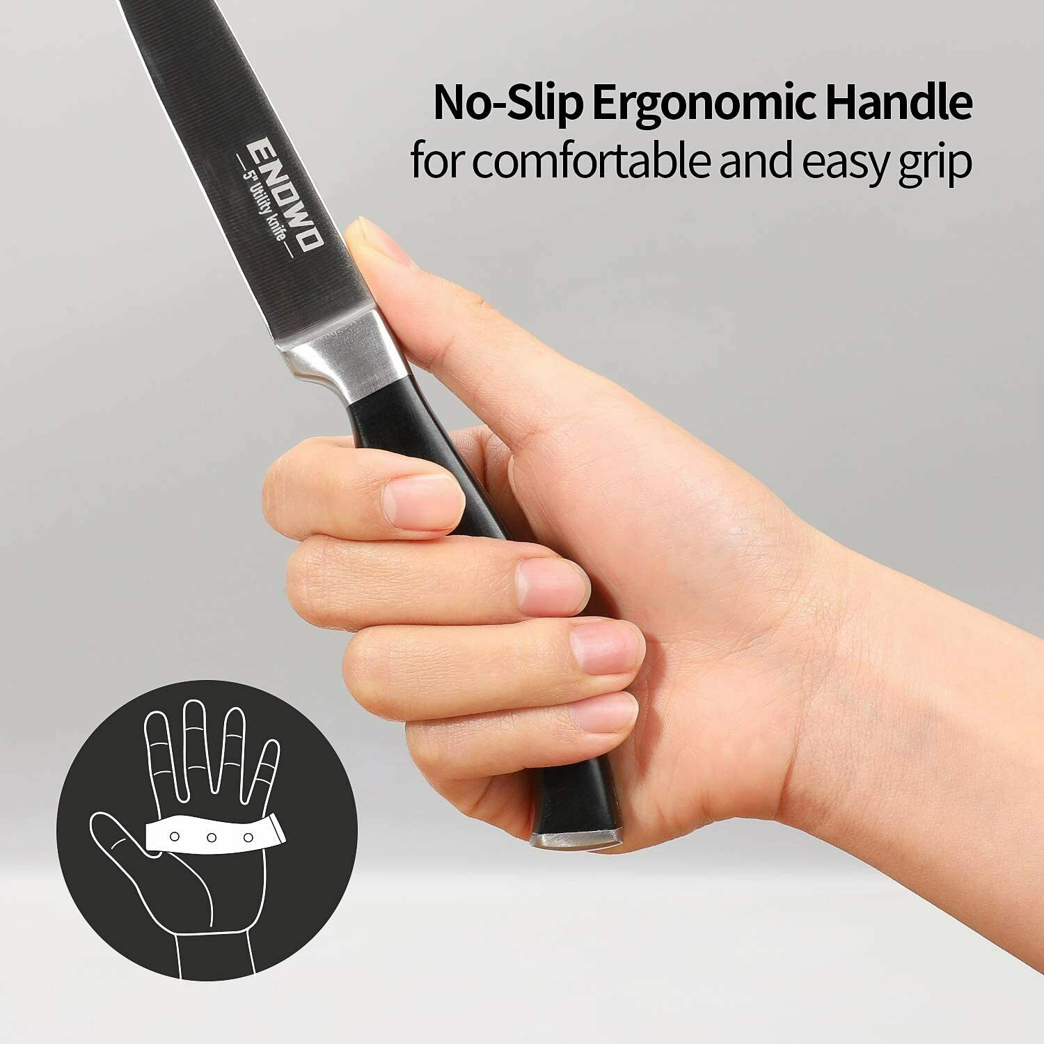 Chef Knife Ultra Sharp Kitchen Knife Set 3 PCS,Premium German Stainless Steel - Fresh Stock Dated January 2026