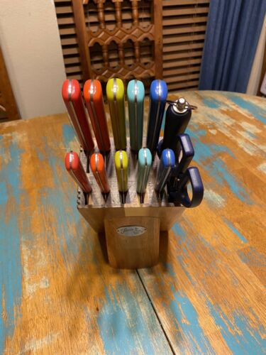 Fiesta Merengue 13 PC Cutlery Set W Block Kitchen Knifes Designer Set - Fresh Stock Dated January 2026
