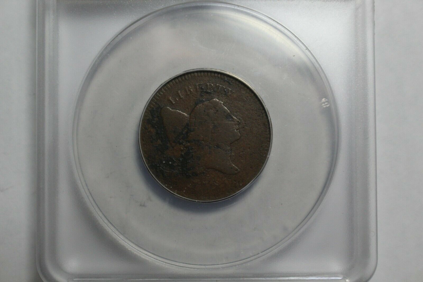 1795 US Half Cent Plain Edge C-5A Clip VG8 Details Anacs - Fresh Stock Dated December 2025