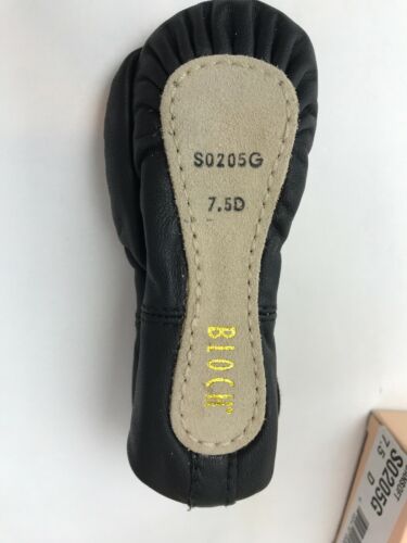 Bloch Dance Toddler 7.5D Dansoft Full Sole Leather Ballet Slipper Shoe Black New - Fresh Stock Dated December 2025