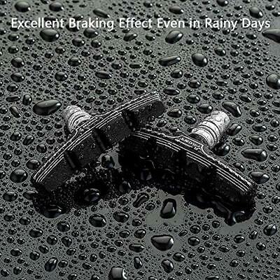 4pcs Premium Bike Brake Pads, Mountain & Road Bicycle V-Brake Pad Blocks Kit - Fresh Stock Dated December 2025