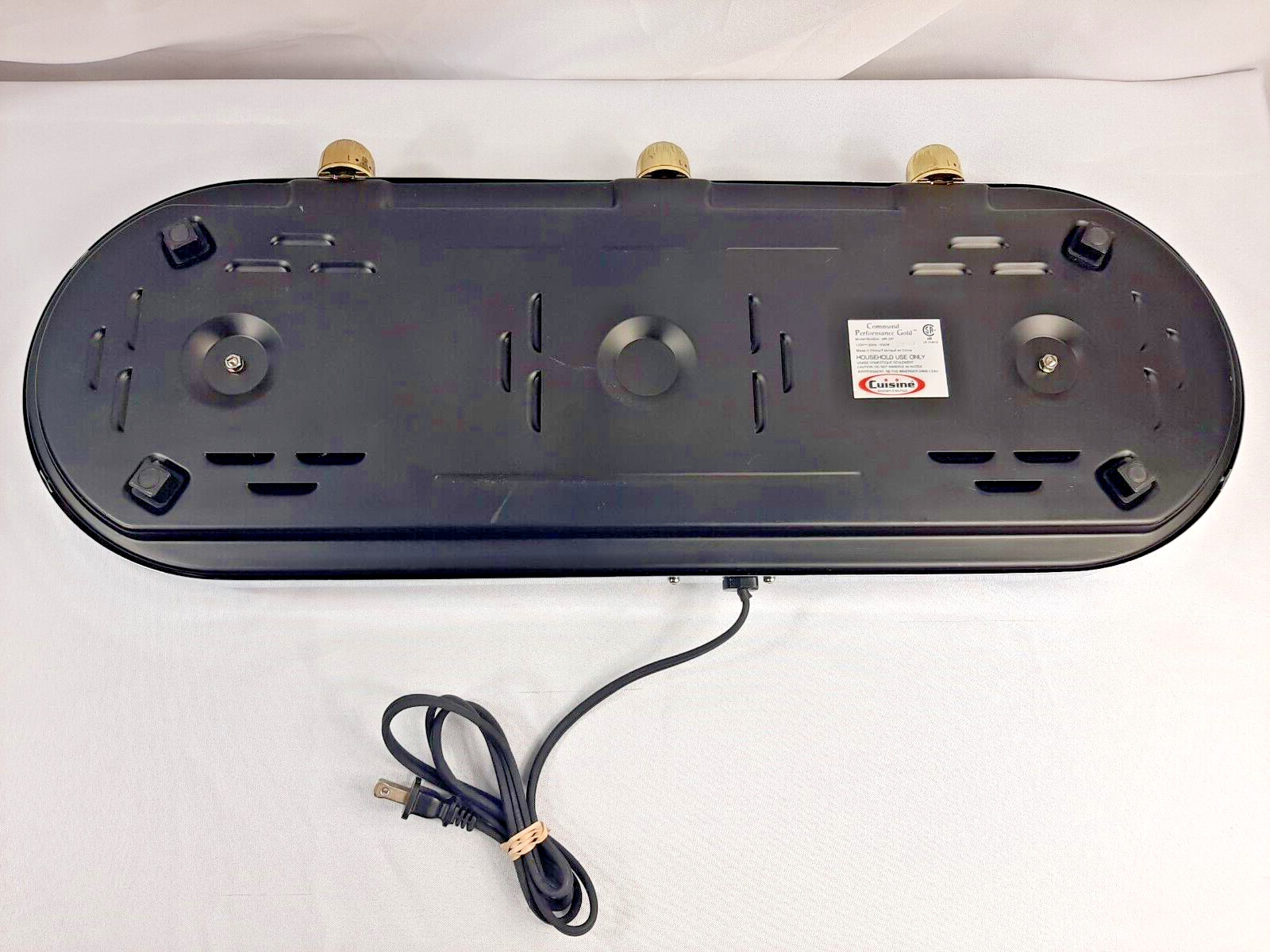 Cuisine Cookware Command Performance Gold MK-337 Triple Burner with 3 Qt Pot - Fresh Stock Dated February 2026