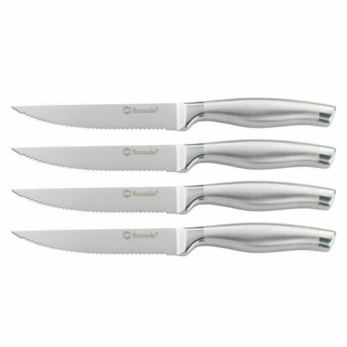 New 5 Inch Steak Knife Set Stainless Steel Serrated Edge Cutlery Beef Knife 2021 - Fresh Stock Dated January 2026