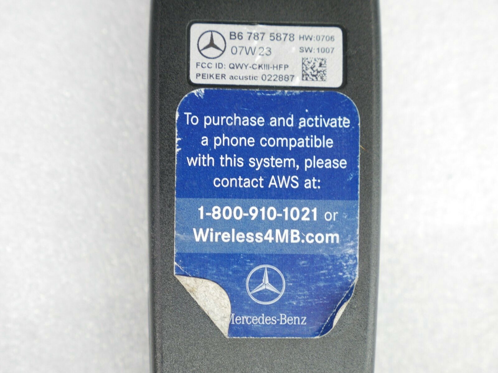 ☑️ OEM MERCEDES BENZ BLUETOOTH ADAPTER PHONE CRADLE INTERFACE MODULE B67875878 - Fresh Stock Dated December 2025