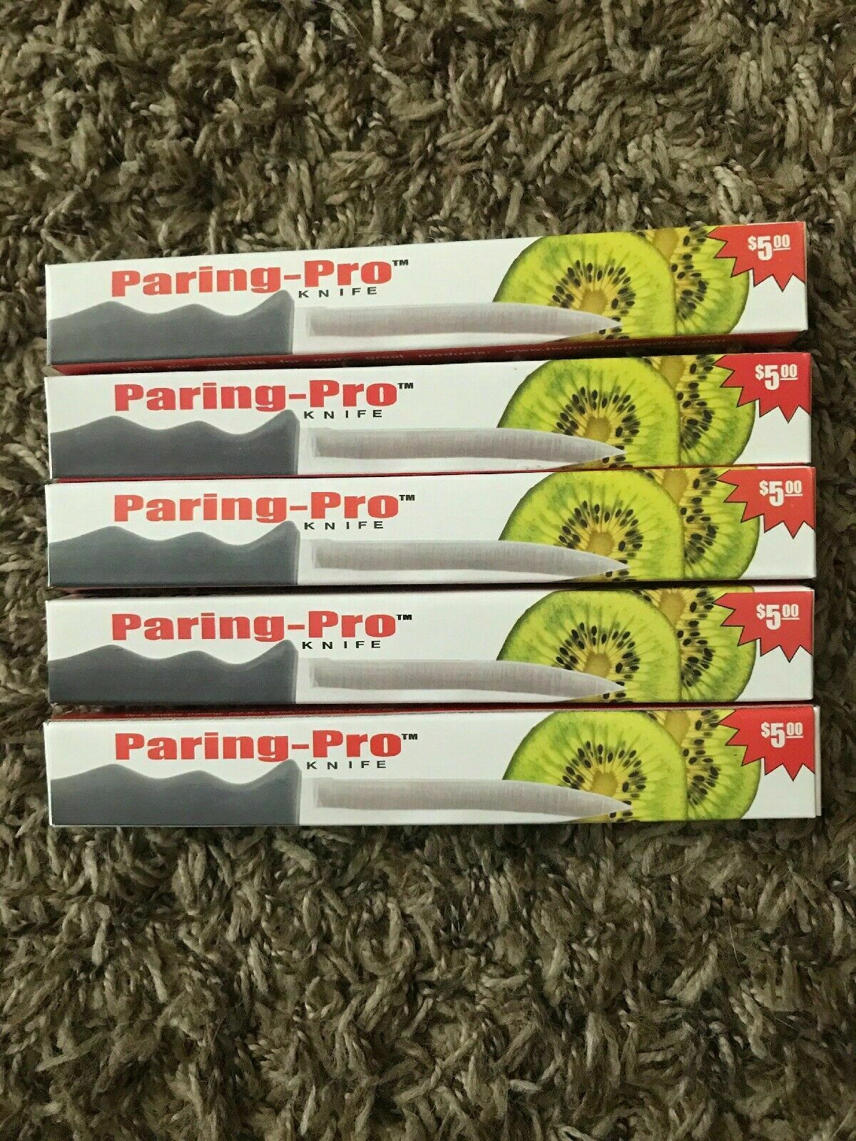 5 New Forever Sharp Surgical Stainless Steel Pairing Knives - Fresh Stock Dated January 2026