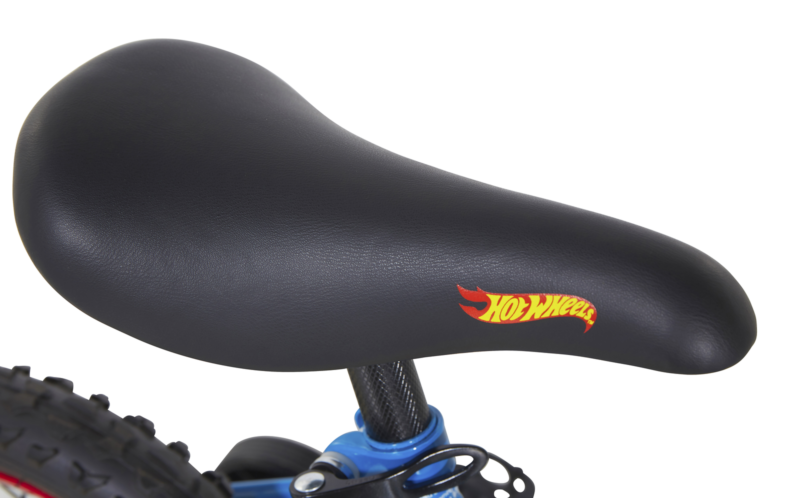 12 Inch Boys Hot Wheels Kids Bike with Rev Grip Blue - Fresh Stock Dated December 2025