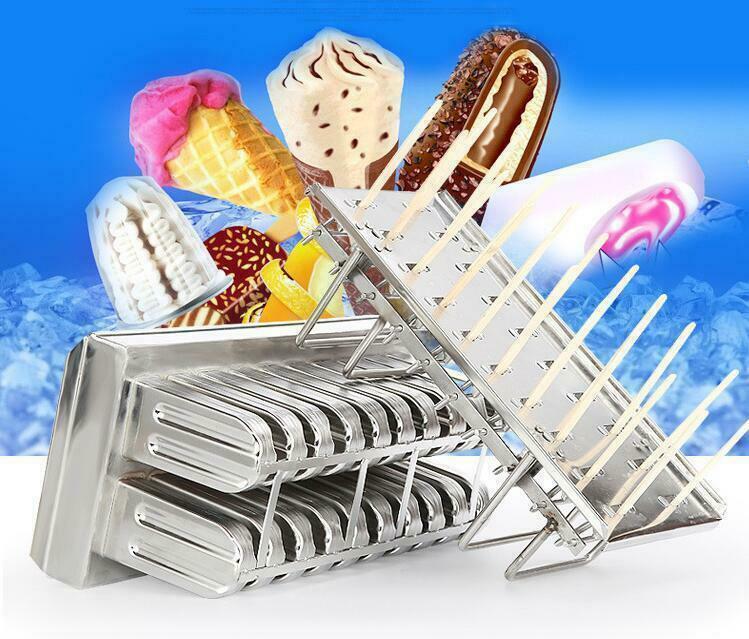 20/6pcs Stainless Steel Molds Mold Ice Pop Lolly Popsicle Ice Cream Stick Holder - Fresh Stock Dated February 2026