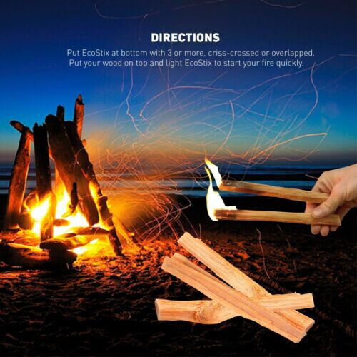 Eco-Stix Fatwood Fire Starter Kindling Firewood Sticks – 100% Natural - 50 Pound - Fresh Stock Dated January 2026