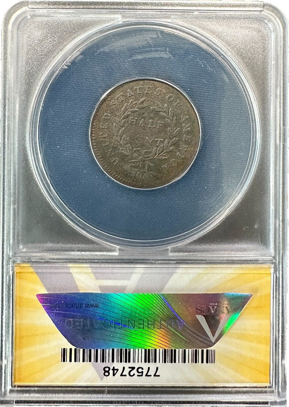 1794 1/2C Half Cent VF20 Details C-9 Variety Regular Strike ANACS 81.6K Mintage - Fresh Stock Dated December 2025