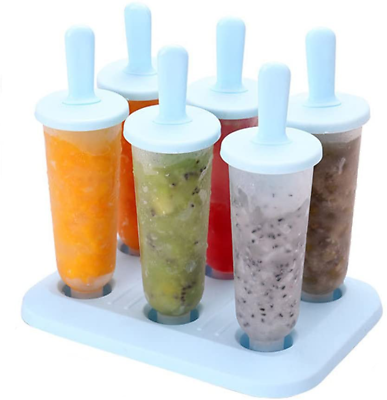 Popsicle Molds 3 Sets Ice Pop Molds Ice Pop Maker With Funnel & Brush 3 ColorS - Fresh Stock Dated February 2026