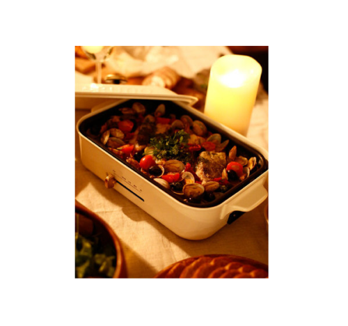 BRUNO Compact Hot Plate (white) 2 plates set from Japan AC100V BOE021-WH - Fresh Stock Dated February 2026