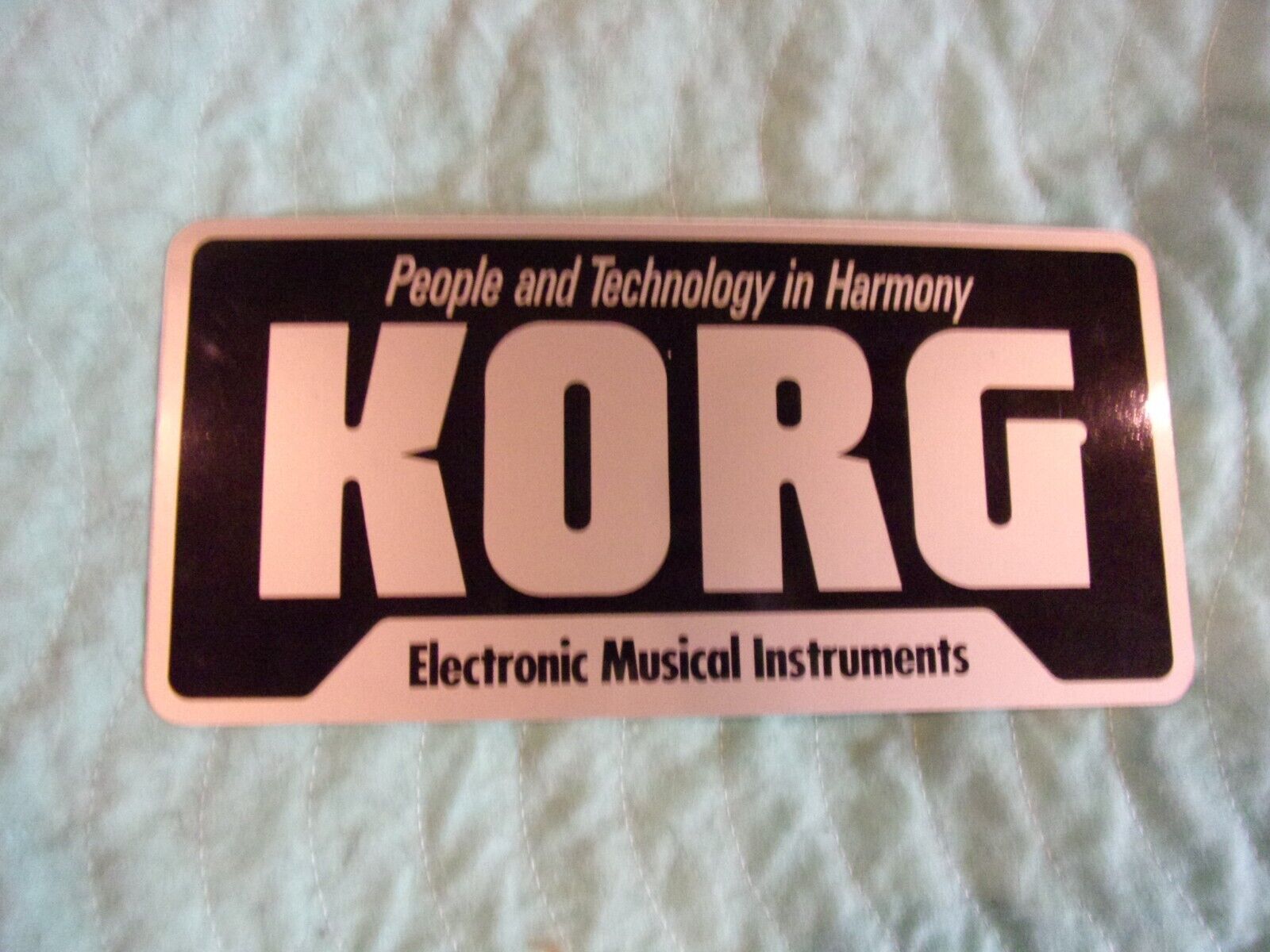 VINTAGE KORG ELECTRONIC MUSICAL INSTRUMENTS ADVERTIZING STICKER SET KEYBOARD ETC - Fresh Stock Dated December 2025