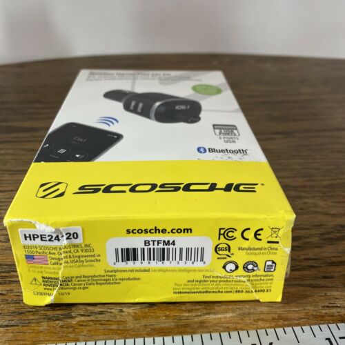 Scosche Wireless Hands-Free Car Kit (BTFM4) - Fresh Stock Dated December 2025