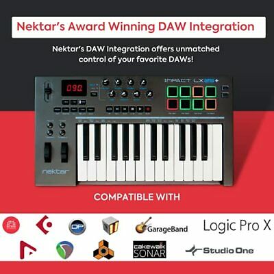 Nektar 25-Key Midi Controller IMPACT LX25+ - Fresh Stock Dated December 2025