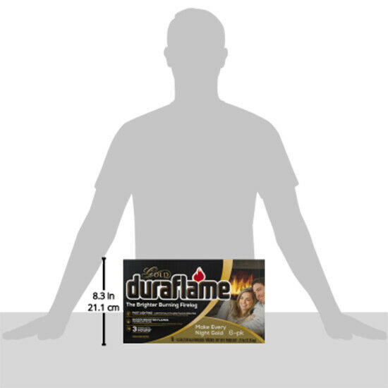Duraflame 4577 Gold Ultra Premium 4.5lb Firelogs, 6-Pack Case, 3 Hour Burn - Fresh Stock Dated January 2026