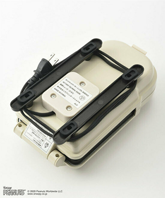 Peanuts Snoopy BRUNO Hot Sand Maker single BOE068-ECRU 100V Japan Domestic New - Fresh Stock Dated February 2026