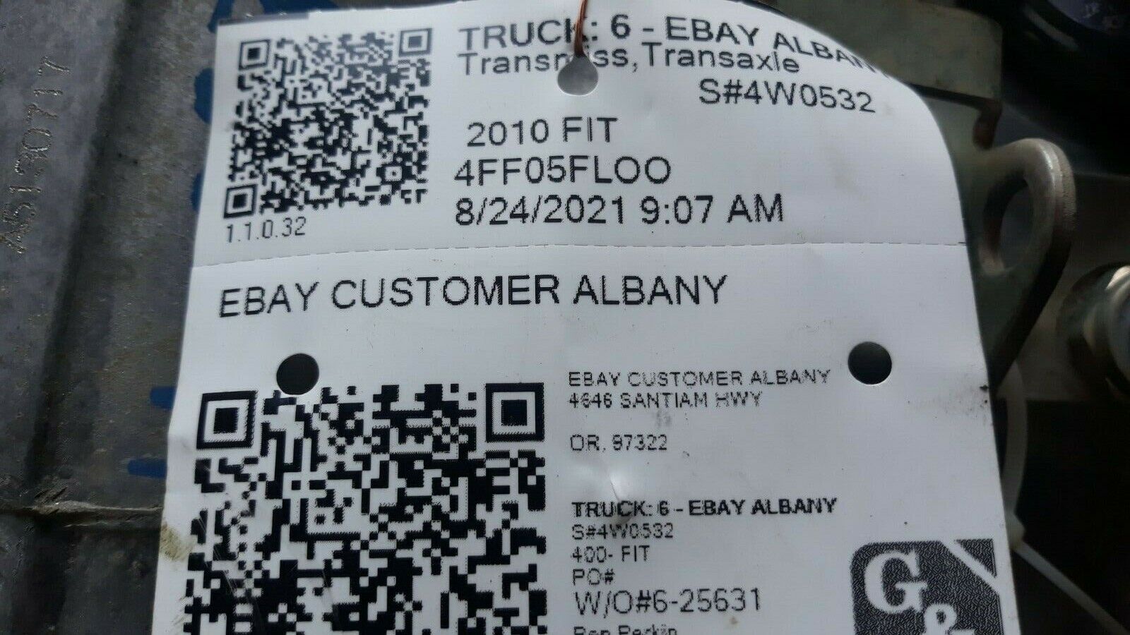 2010-2014 HONDA FIT 5 Speed Manual Transmission 103K Miles - Fresh Stock Dated December 2025