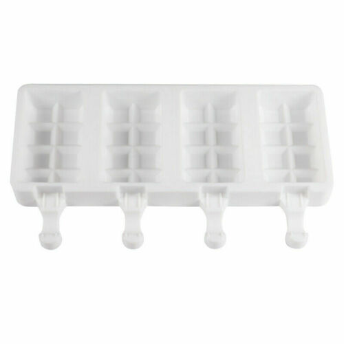Ice Cream Mold Popsicle Molds Silicone 12 Cavities Homemade Maker Geometric Mold - Fresh Stock Dated February 2026