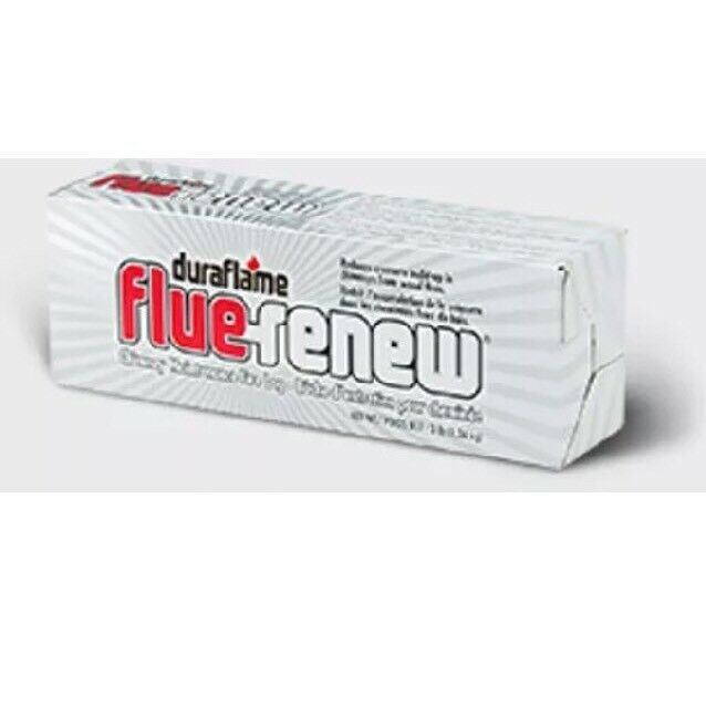 Duraflame FLUE-RENEW Chimney Cleaner Maintenance Fire Log SOOT CREOSOTE REMOVER - Fresh Stock Dated January 2026