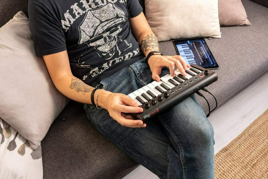 IK Multimedia iRig Keys 2 Mini 25 mini-key MIDI controller for iOS, Mac and PC - Fresh Stock Dated December 2025