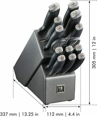 HENCKELS H13581-000 Silvercap Knife Block Set 14 Piece Black - Fresh Stock Dated January 2026