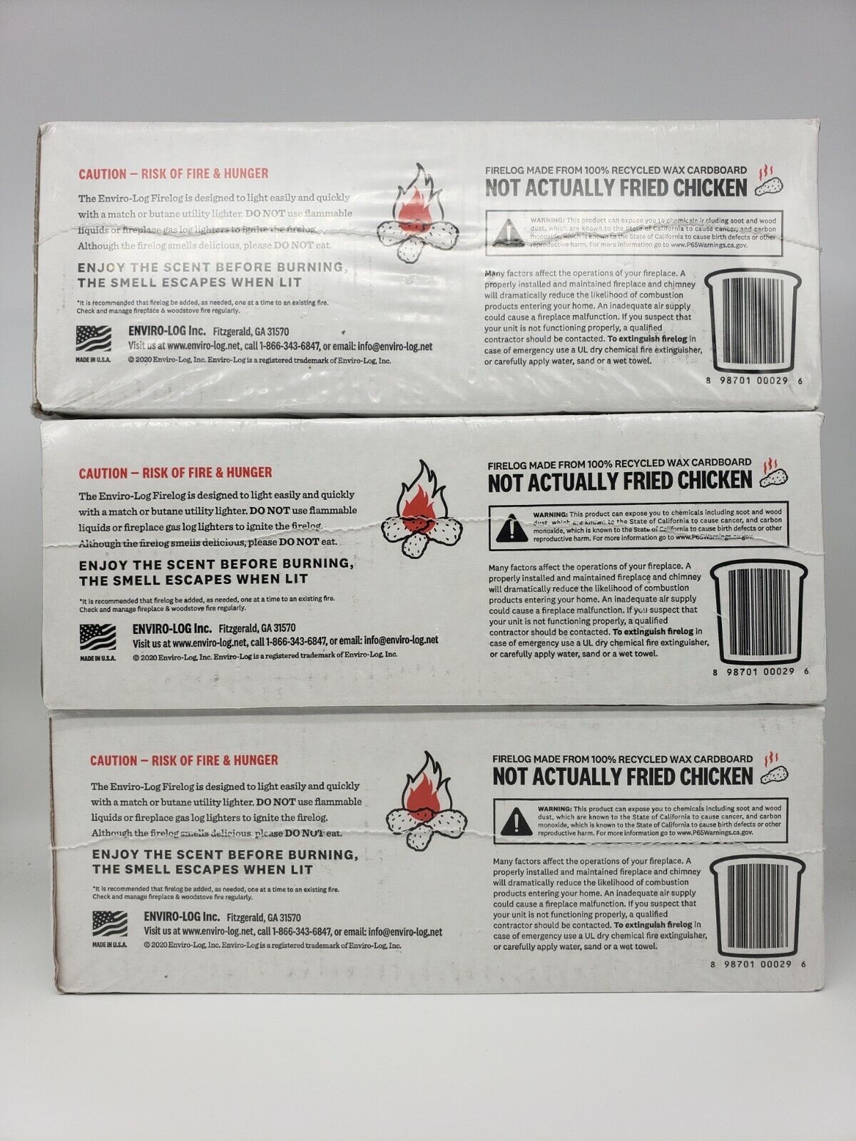 KFC Fire Log x3 - Fresh Stock Dated January 2026