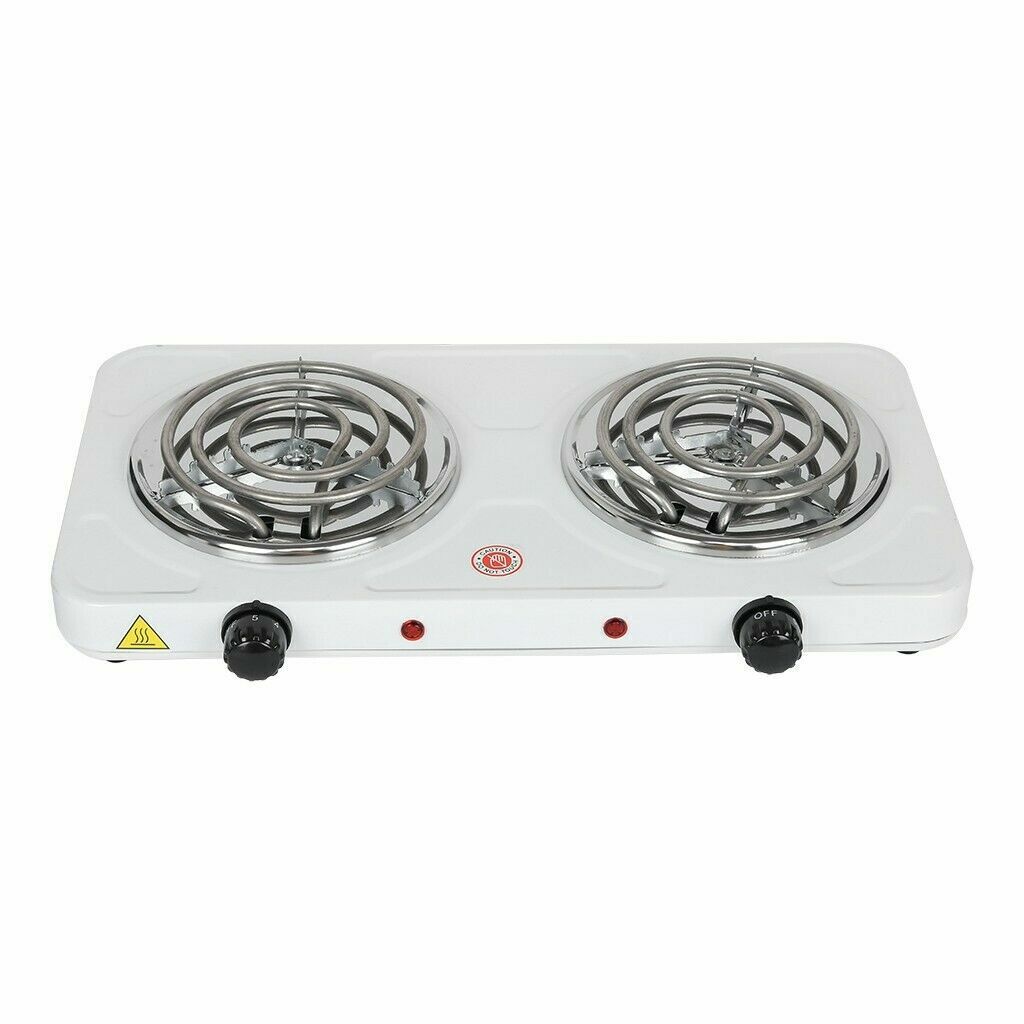 Electric Hot Plate Stove Countertop Double Burner Cooktop 2000W - Fresh Stock Dated February 2026