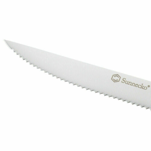 New 5 Inch Steak Knife Set Stainless Steel Serrated Edge Cutlery Beef Knife 2021 - Fresh Stock Dated January 2026