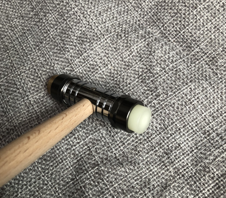 GF8040 Watch Repair Hammer with Wooden Hand 2 in 1 Brass Plastic Head - Fresh Stock Dated December 2025