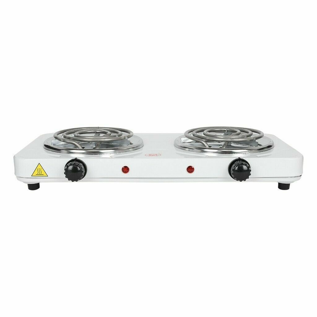 Electric Hot Plate Stove Countertop Double Burner Cooktop 2000W - Fresh Stock Dated February 2026