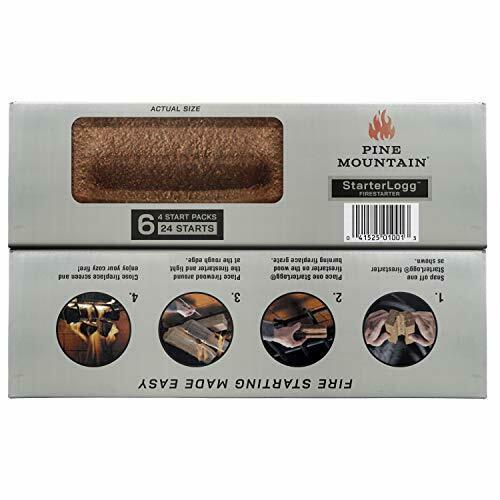 24Pc Starter Log Firestarter Fireplace Firelighter Fire Logs Wood Stove Campfire - Fresh Stock Dated December 2025