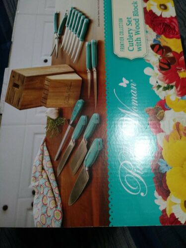 Turquoise Cutlery Set 14-Piece Pioneer Woman Frontier Collection Cutlery Set NEW - Fresh Stock Dated January 2026