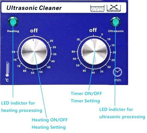 PCB Dental Lab Jewelry Ultrasonic cleaner 3L Bath With Timer Heater DR-MH30 - Fresh Stock Dated December 2025