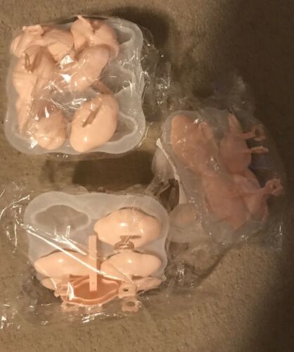 New Set Of 3 Silicone Popsicle Molds With 6 Cavity BPA Free - Fresh Stock Dated February 2026