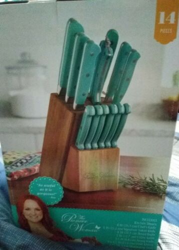 Turquoise Cutlery Set 14-Piece Pioneer Woman Frontier Collection Cutlery Set NEW - Fresh Stock Dated January 2026