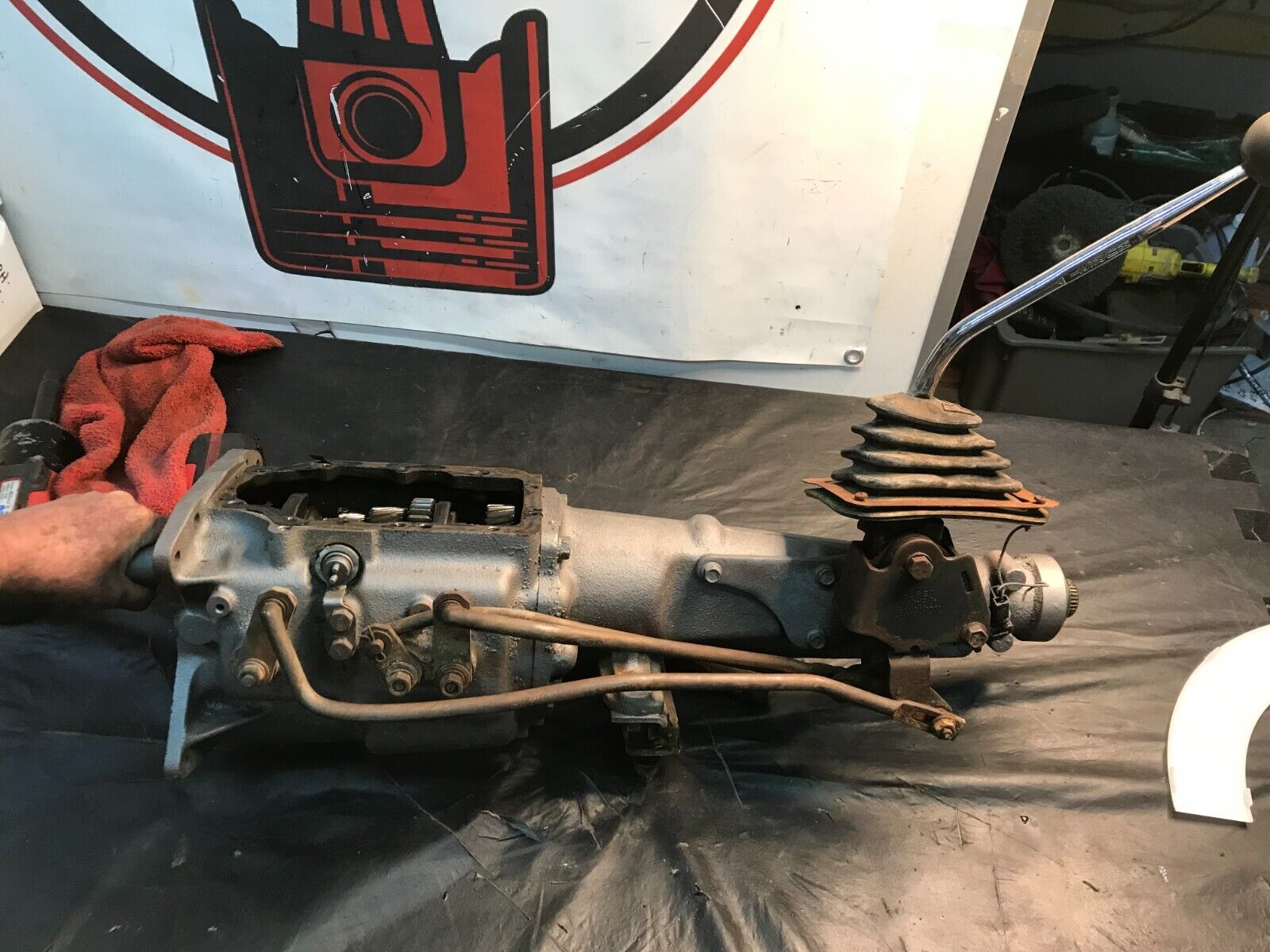 1971-73 Torino Top Loader 4-Speed transmission w Original hurst Shifter - Fresh Stock Dated December 2025