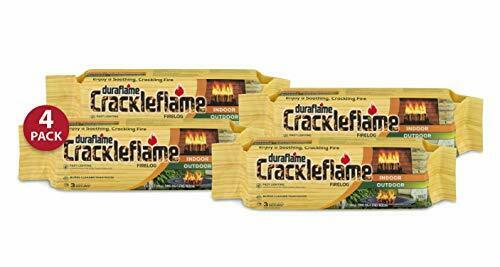 Crackleflame 4.5lb 3-hr Indoor/Outdoor Firelog, 4-pack - Fresh Stock Dated December 2025