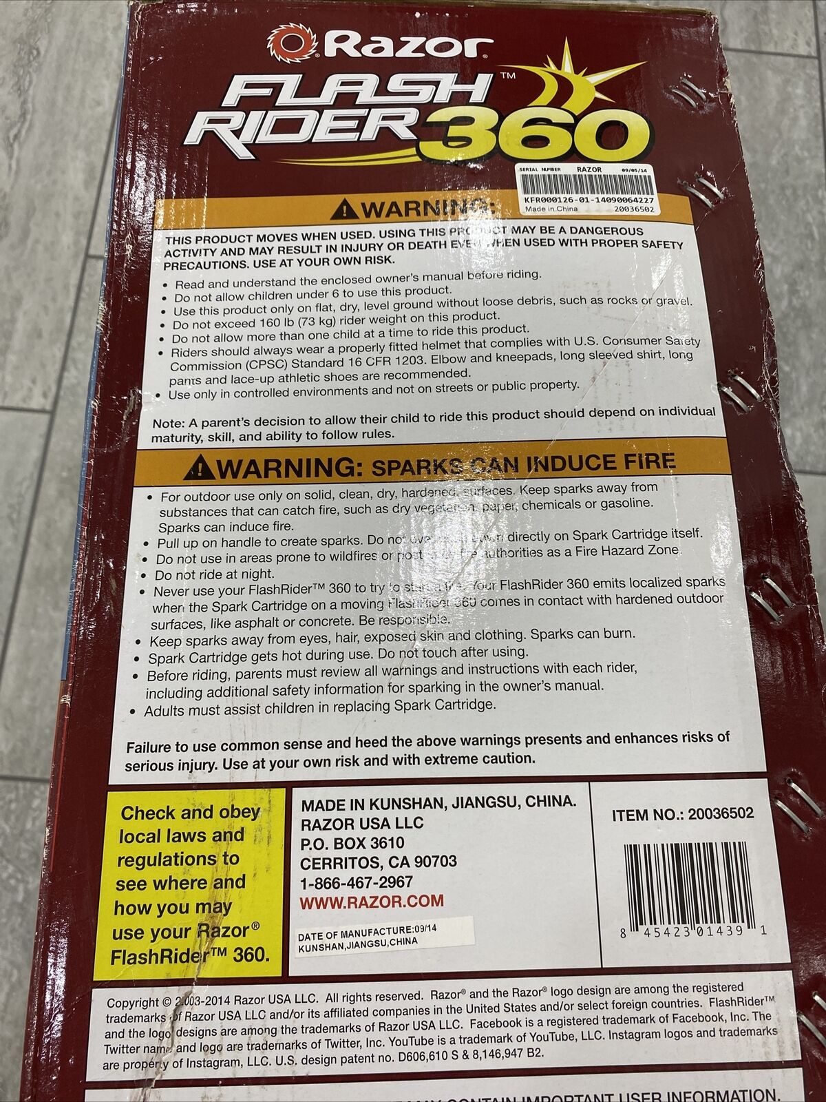 razor Rip rider 360 Castor Trike ages 6 and up bike spinning steel frame New Kid - Fresh Stock Dated December 2025
