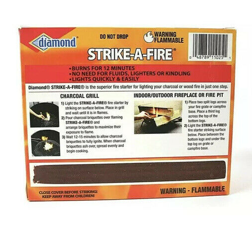 Diamond Strike A Fire Flame Starters Strike on Box Lot of 3 - Fresh Stock Dated December 2025