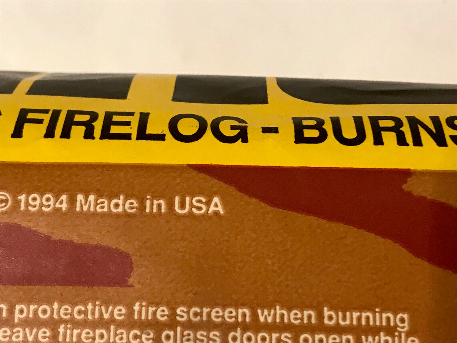 1994 Giant Size DURAFLAME 6 Pound 3 Hour Firelog - Fresh Stock Dated December 2025