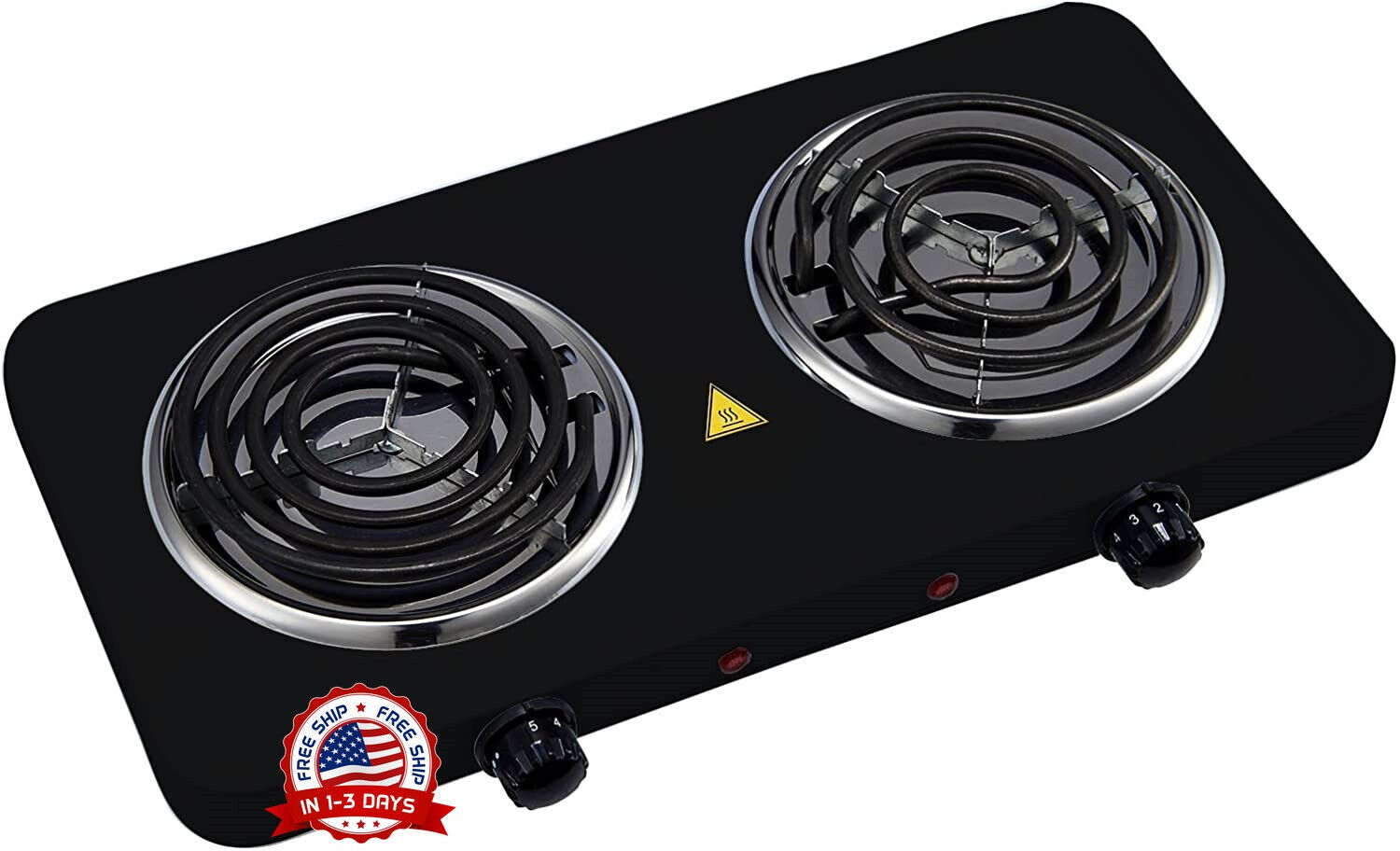 Quemador De Placa Caliente Doble Electrico 2 Dos Estufa Cocina Estufa Camping - Fresh Stock Dated February 2026