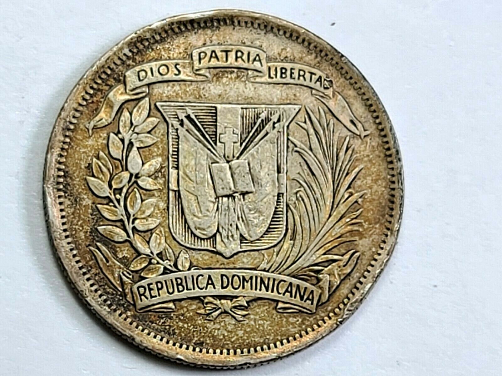 1937 Dominican Republic Silver 1/2 Half Peso ☆Low 500K Mintage☆  BXD5 - Fresh Stock Dated December 2025