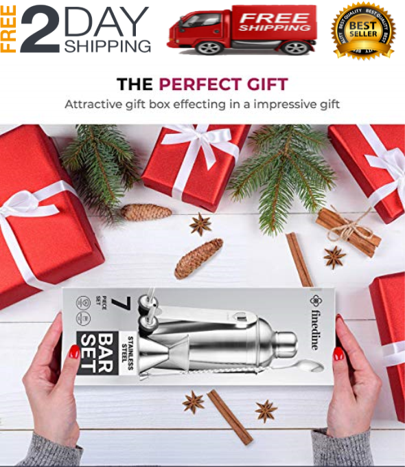 Set Para Preparar Y Mezclar Cocteles Vaso Mezclador,Cuchara Medidor Recetas-NEW - Fresh Stock Dated February 2026