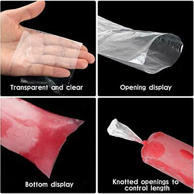 Ice Popsicle Bags Disposable Ice Pop Mold Bags Plastic Ice Candy Bags for Mak... - Fresh Stock Dated February 2026