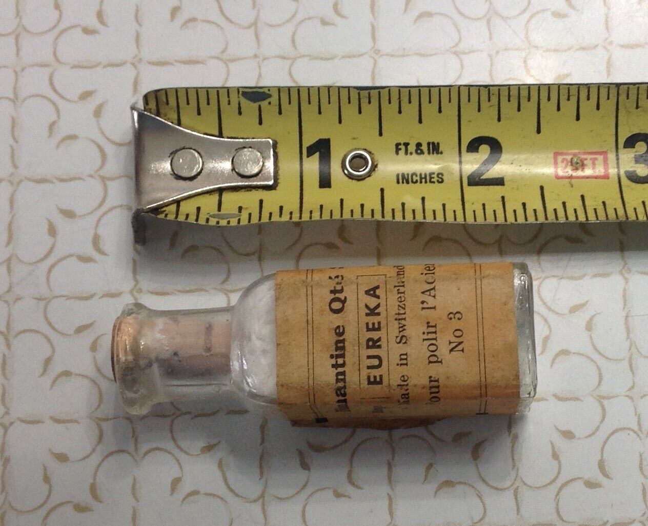 Old Bottle of Eureka Diamantine #3 Polish Powder Swiss Watch Repair for Jewelers - Fresh Stock Dated December 2025