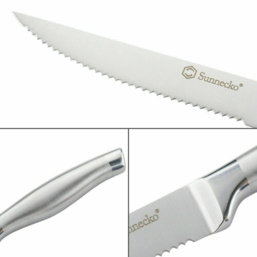 New 5 Inch Steak Knife Set Stainless Steel Serrated Edge Cutlery Beef Knife 2021 - Fresh Stock Dated January 2026