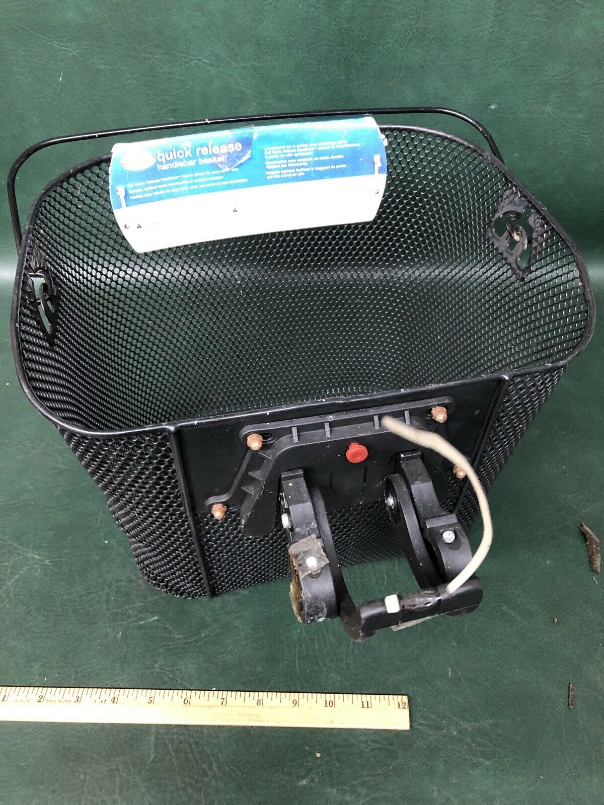 Black Quick Release Metal Mesh Handle Bar Basket, Bell Sports - Fresh Stock Dated January 2026