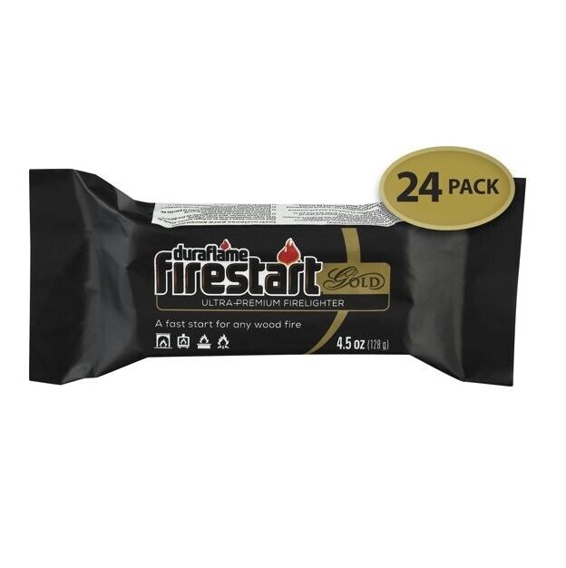 Duraflame Firestart Gold Ultra Premium Fire Starter 24-Pk Just light the wrapper - Fresh Stock Dated January 2026