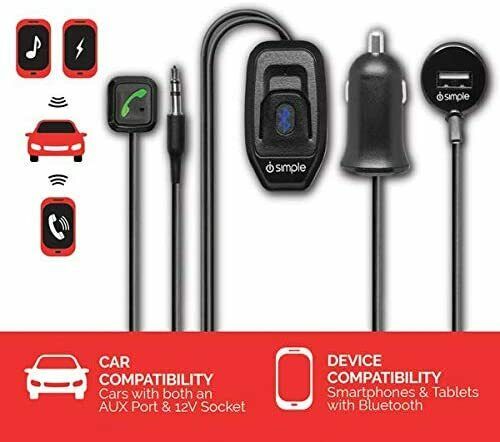 iSimple BT52IS BluStream Bluetooth Kit Hands-free Plug & Play for Smartphones - Fresh Stock Dated December 2025